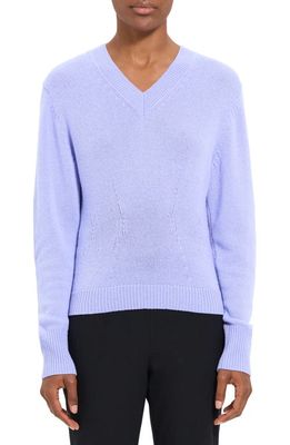Theory Curvy Fit Cashmere Sweater in Grotto