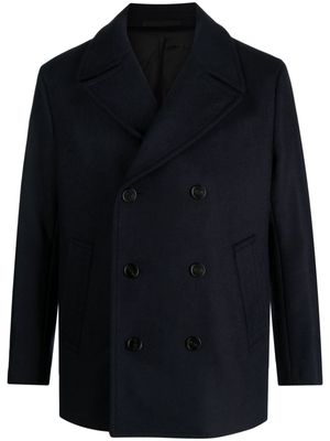 Theory double-breasted notched-lapels jacket - Blue