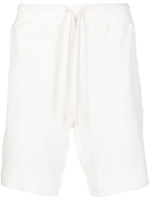Theory drawstring cotton track shorts - White