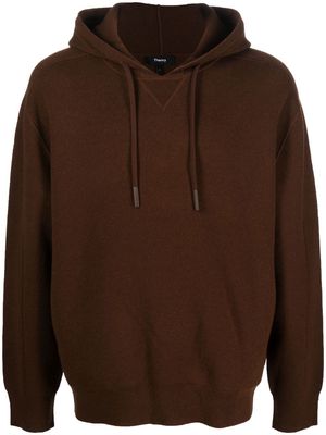Theory drawstring pullover hoodie - Brown
