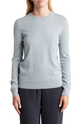 Theory Easy Cashmere Crewneck Sweater in Blue Willow