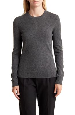 Theory Easy Cashmere Crewneck Sweater in Charcoal