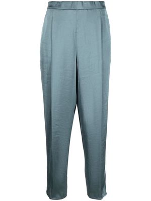 Theory elasticated cropped trousers - Blue