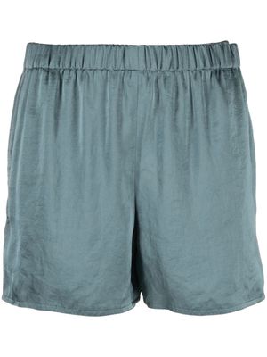 Theory elasticated-waist thigh-length shorts - Blue