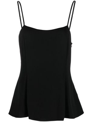 Theory flared braided-strap tank top - Black