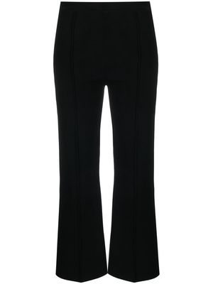 Theory flared knitted trousers - Black