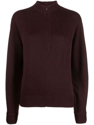 Theory half-zip cashmere jumper - Red