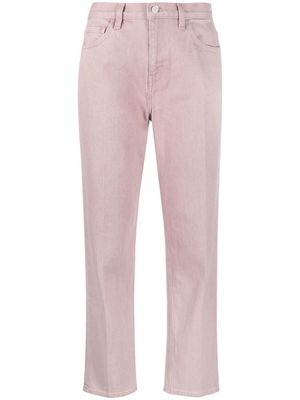 Theory high-rise straight-leg jeans - Pink