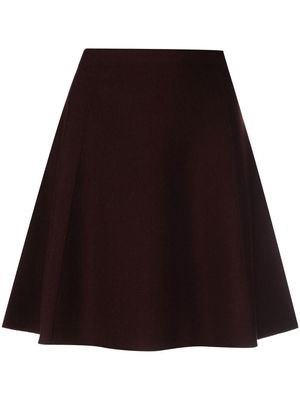 Theory high-waisted A-line mini skirt - Purple