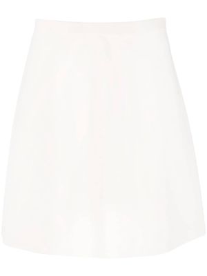 Theory high-waisted A-line skirt - White