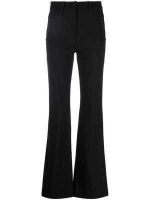 Theory high-waisted bootcut trousers - Black