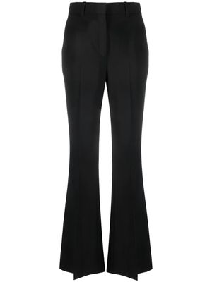 Theory high-waisted flared trousers - Black