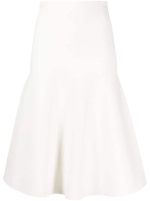 Theory high-waisted pull-on midi skirt - White