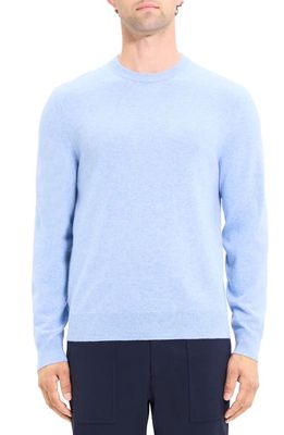 Theory Hilles Cashmere Sweater in Light Blue Melange - X9N