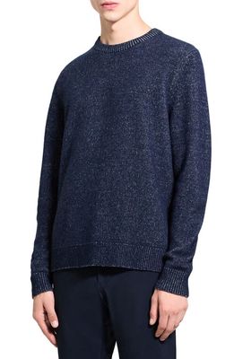 Theory Hilles Wool & Cashmere Sweater in Baltic/Pebble Heather - 1Jl