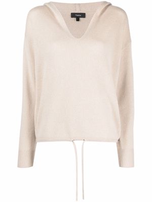 Theory hooded cashmere jumper - Neutrals