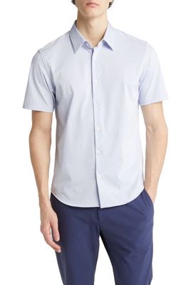 Theory Irving Short Sleeve Button-Up Shirt in Olympic - Yjy