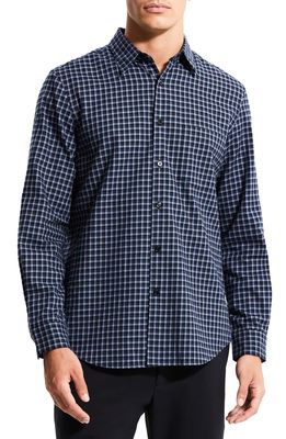 Theory Irving Windham Twill Button-Up Shirt in Eclipse