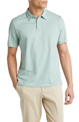 Theory Joffrey Solid Polo in Blue Surf - 18Z