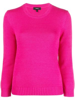 Theory knit long-sleeve jumper - Pink