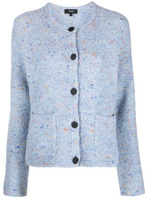 Theory knitted button-up cardigan - Blue