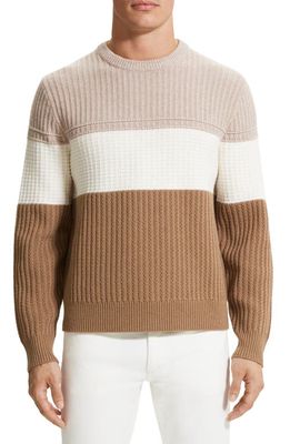 Theory Lamar Wool & Cashmere Sweater in Light Elk Mel Multi - 17M