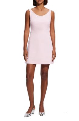 Theory Linen Blend Sheath Dress in Soft Pink - 18S