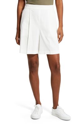 Theory Linen Blend Shorts in White