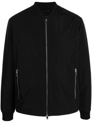 Theory long-sleeved zip-up bomber jacket - Black
