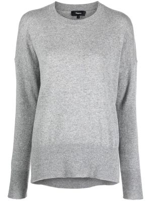 Theory melange-effect cashmere sweater - Grey