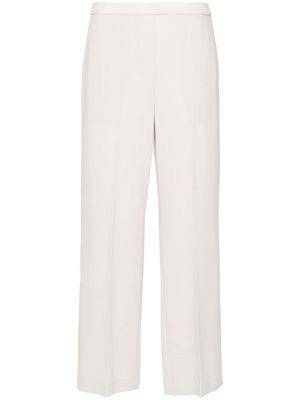 Theory mid-rise crepe tailored trousers - Neutrals