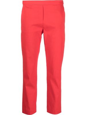 Theory mid-rise cropped trousers - Red
