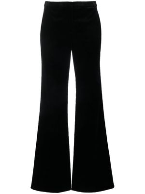 Theory mid-rise flared trousers - Black