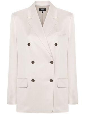 Theory notched-lapels double-breasted blazer - Neutrals