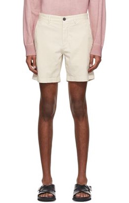 Theory Off-White Cotton Shorts