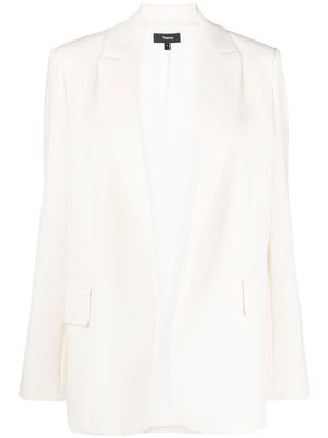 Theory open front crepe blazer - Neutrals