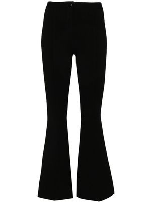 Theory pleat-detail flared trousers - Black