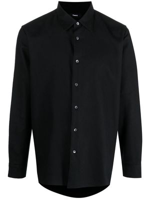 Theory point-collar long-sleeve shirt - Black