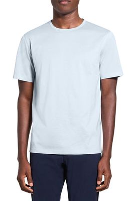 Theory Precise Luxe Cotton Jersey Tee in Ice