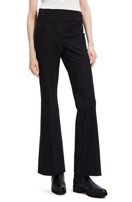 Theory Precision High Waist Flare Ponte Pants in Black