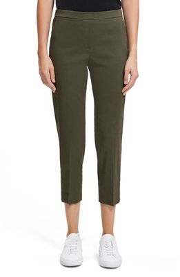 Theory Pull-On Crop Pants in Dark Olive