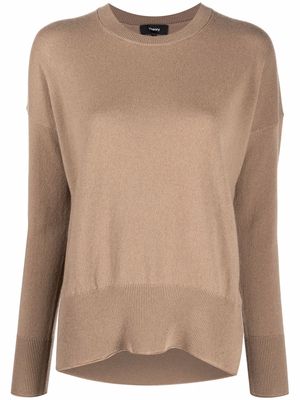 Theory ribbed-knit cashmere top - Neutrals