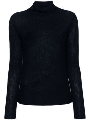 Theory roll-neck knit top - Blue