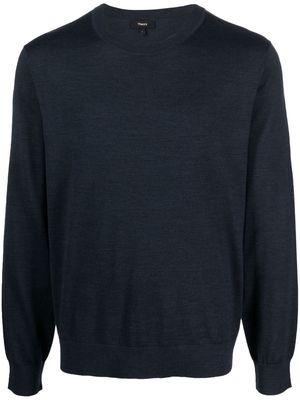 Theory round-neck knit jumper - Blue