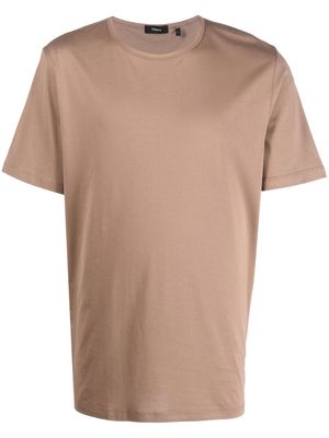 Theory short-sleeve cotton T-shirt - Brown