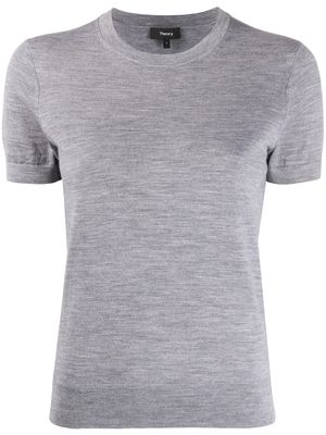 Theory short sleeve knitted top - Grey