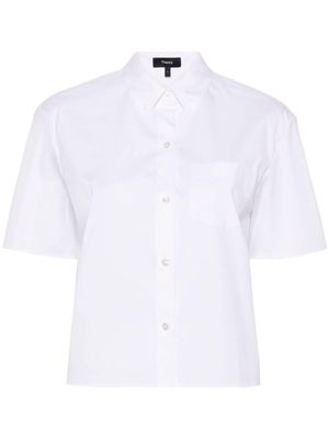 Theory short-sleeve poplin shirt - White