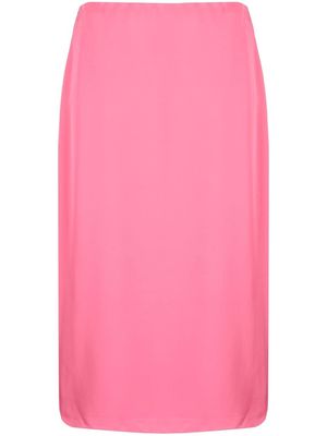 Theory side slit-detail mid skirt - Pink
