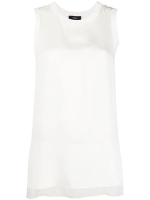 Theory silk vest top - White