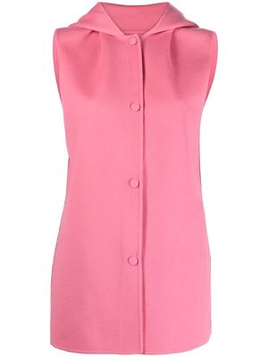 Theory single-breasted hooded gilet - Pink
